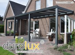 DUROLUX Pro Terrassendach Deluxe aus Glas