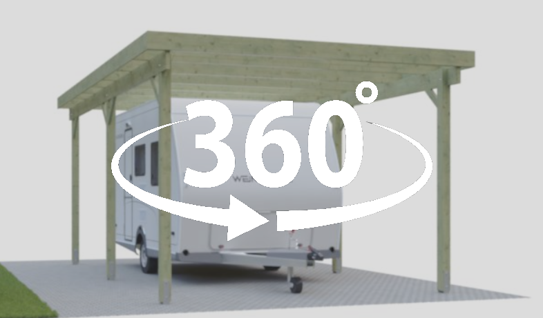 360 Grad Ansicht vom HD Carport