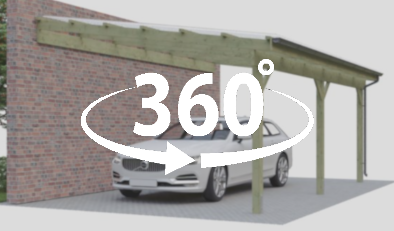 360 Grad Ansicht vom HD Carport