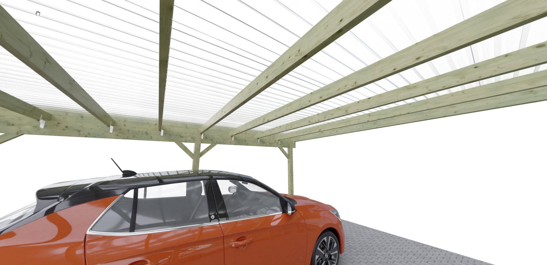 360 Grad Ansicht vom HD Doppelcarport