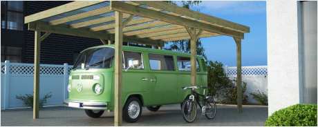 Caravancarport Bausätze aus Holz